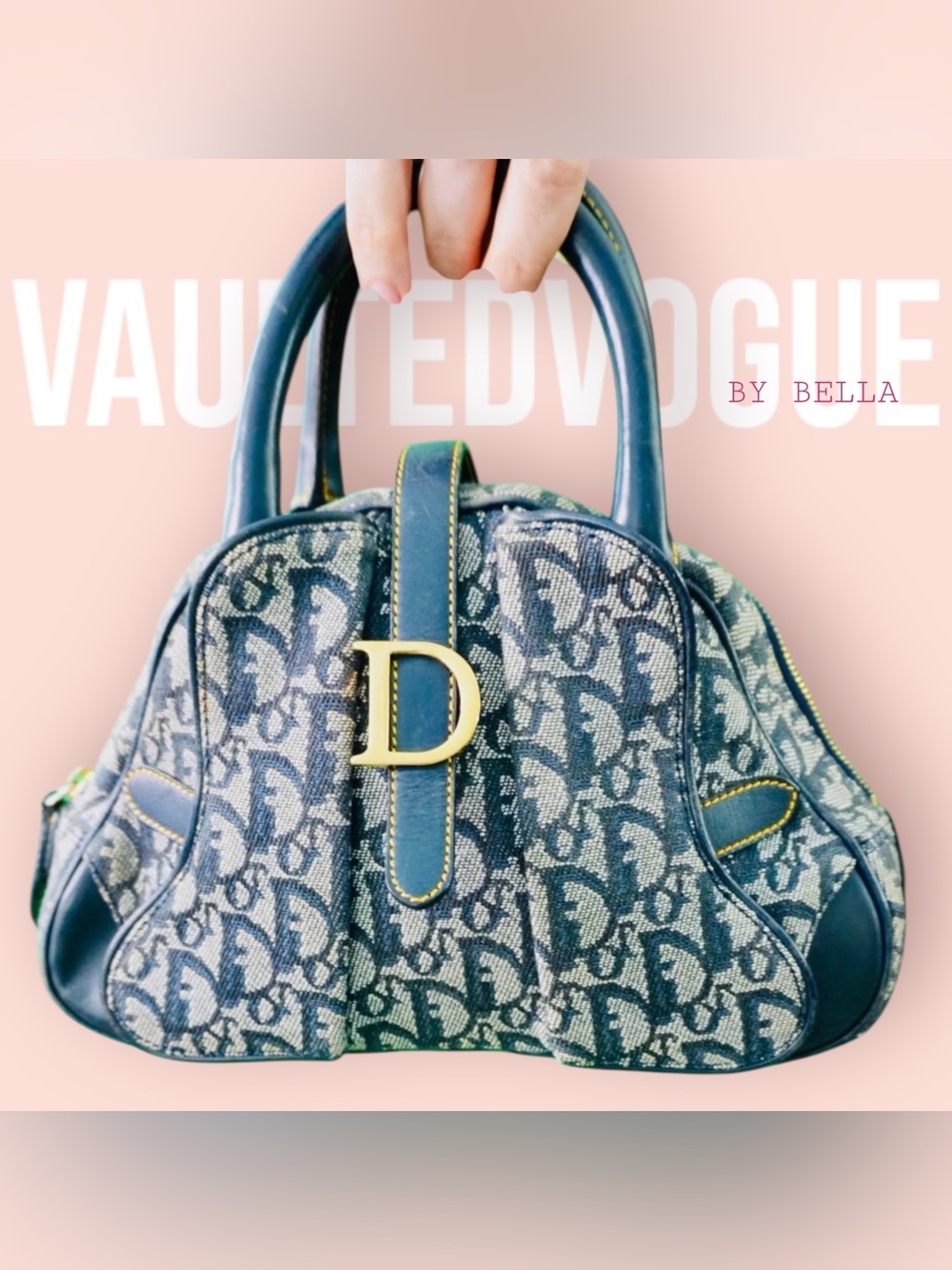Dior Vintage Diorissimo Trotter Saddle Bowler Bag